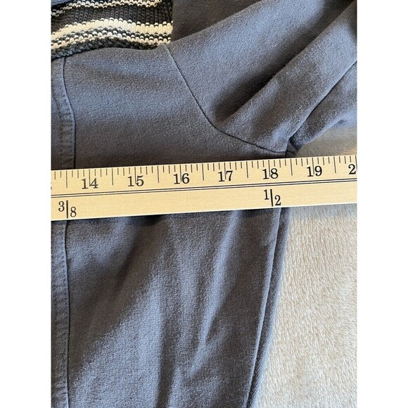 Prana Jacket Women’s L Large Rowen Gray Button Up‎ Cotton Lightweight Longline - Picture 4 of 8